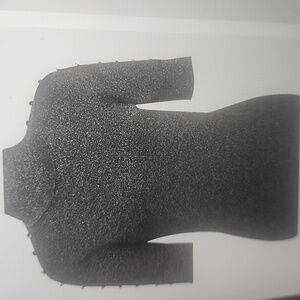 ELIE TAHARI THE SAMANTHA METALLIC MOCK-NECK SWEATER SIZE M